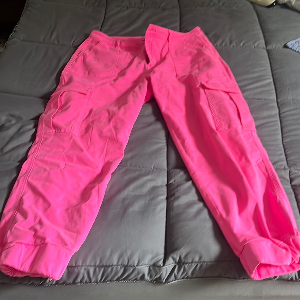 Hot pink Fashion Nova Cargo pants size 13